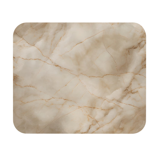Parchment Mist mouse pad featuring soft neutral marble-inspired design