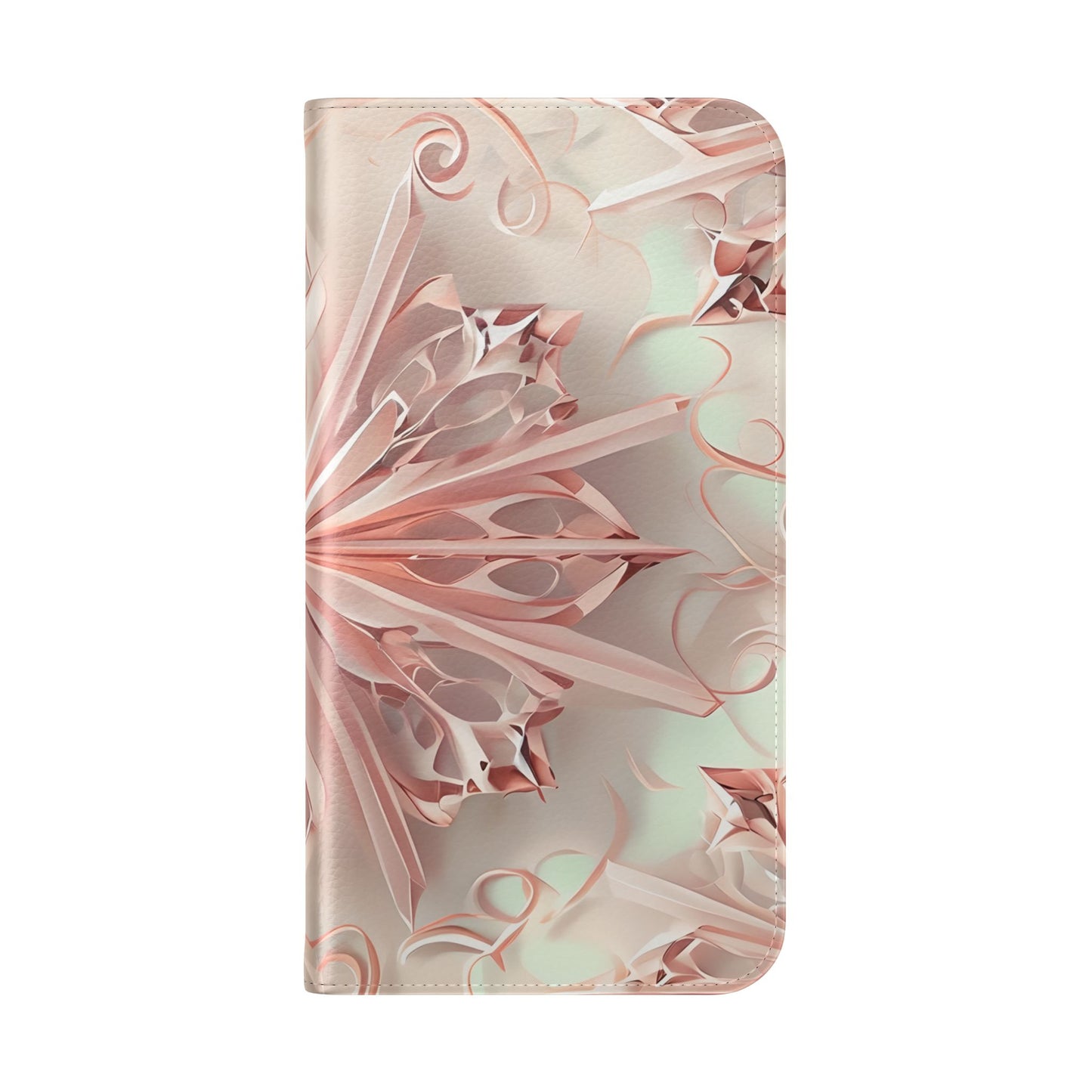 Blush Frost - Abstract Wallet Phone Case for iPhone