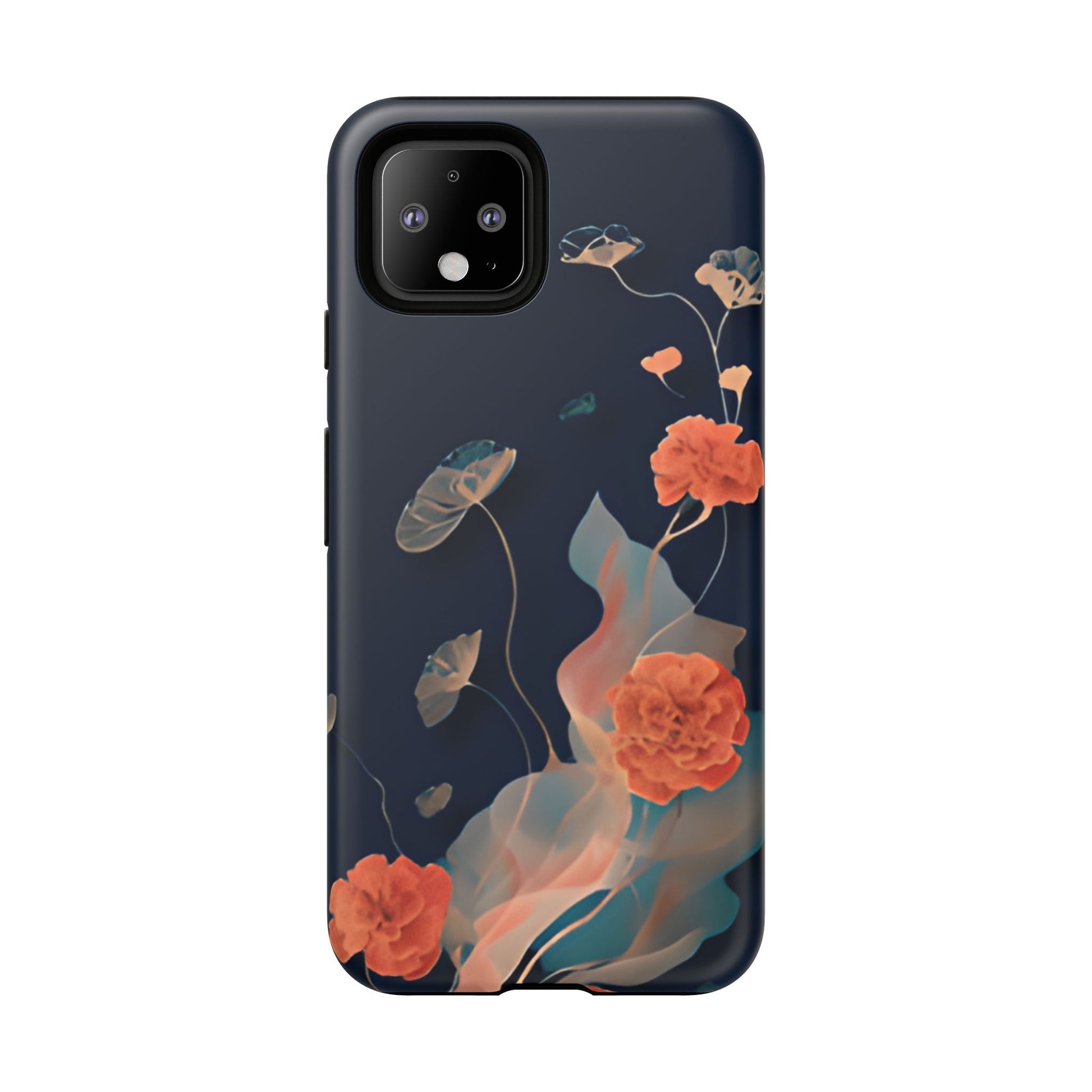 Lotus Reverie - Elegant Artistic Floral Google Pixel 4 Tough Phone Case - Painterly Lotus Blossom Design