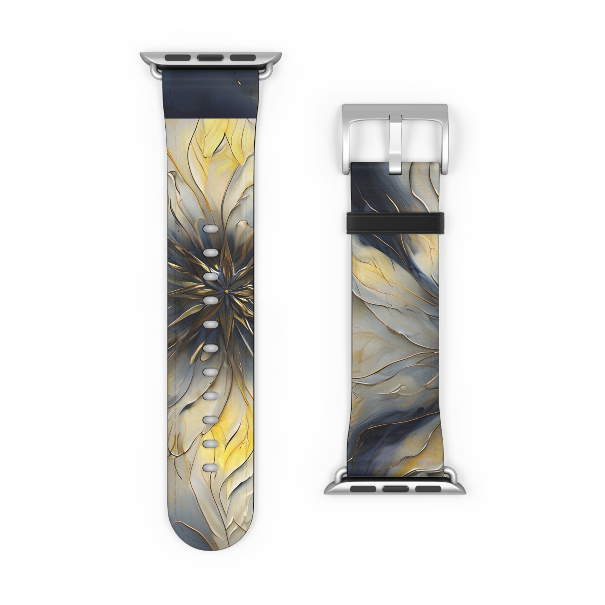 Luminous Petal Designer Watch Band - Artistic Nylon Strap for Apple Watch - Premium, Comfortable, Gift-Ready