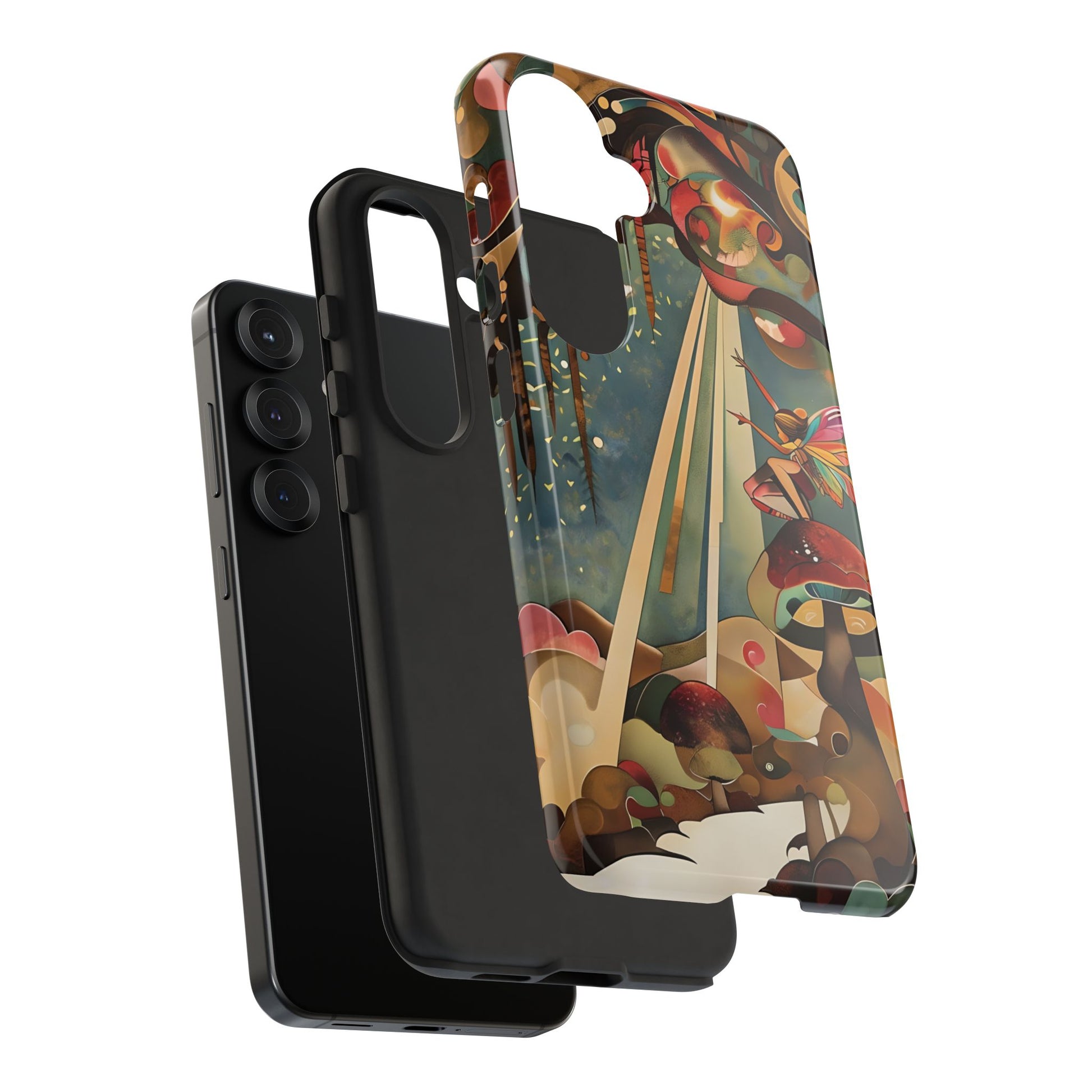 Enchanted Orchard Samsung Galaxy S25 Tough Case - Artistic Fairy Tale Phone Cover - Elegant Protective Fantasy Art Accessory