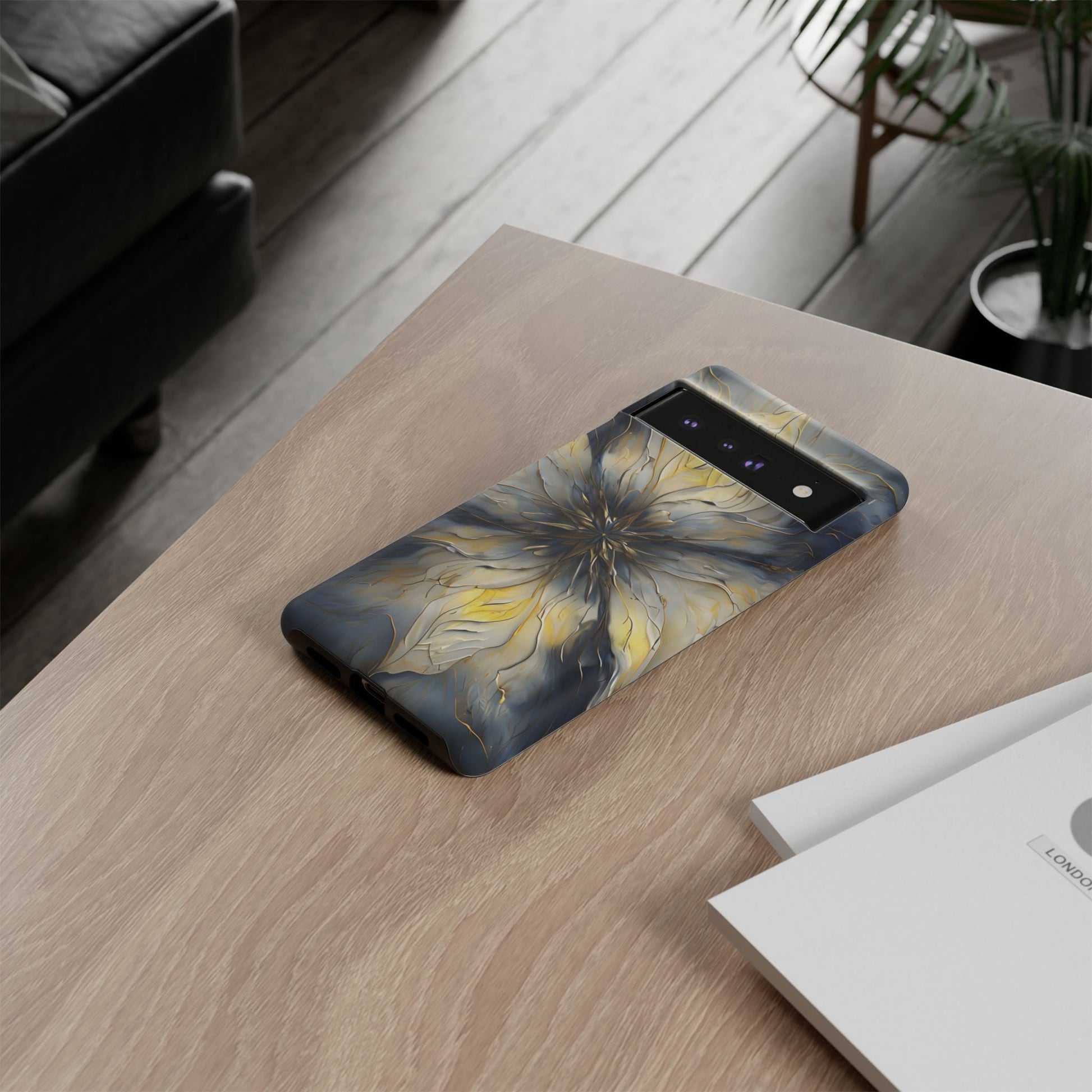 Luminous Petal Tough Case for Google Pixel 6 Pro - Premium Artistic Shockproof Cover, Elegant Protective Phone Case