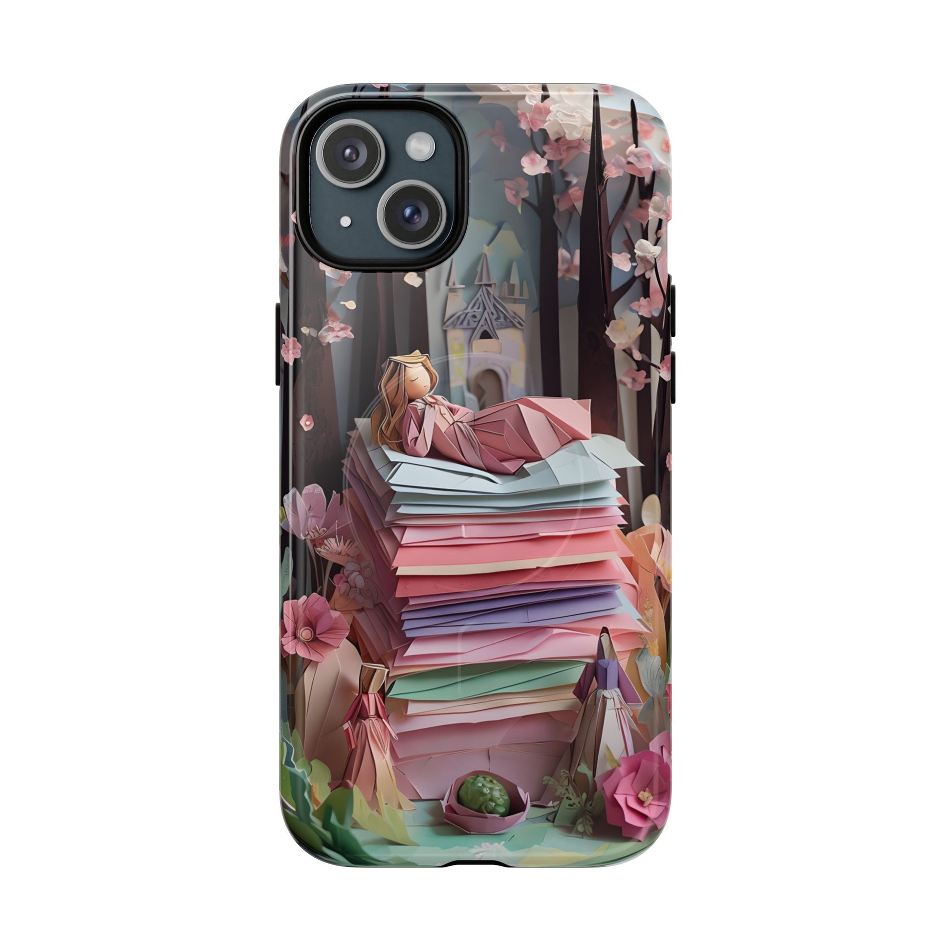 A Good Night's Sleep - iPhone 15 Plus MagSafe Phone Case - Whimsical Fantasy Floral Design