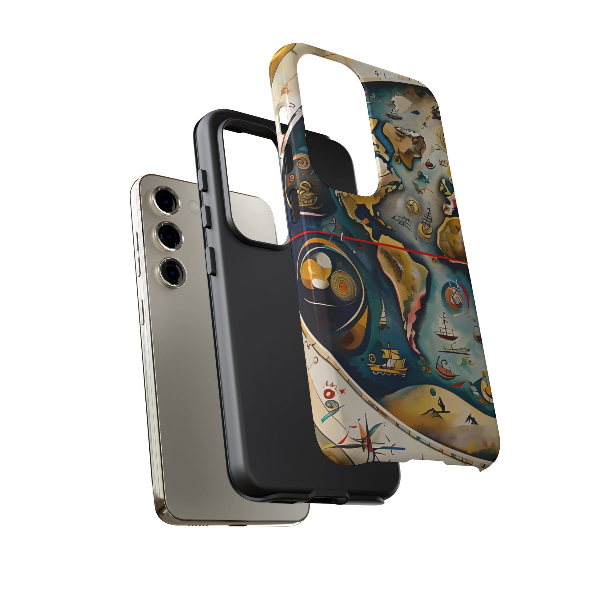 Celestial Map Samsung Galaxy S23 Tough Case - Vintage Map - Premium Abstract Design