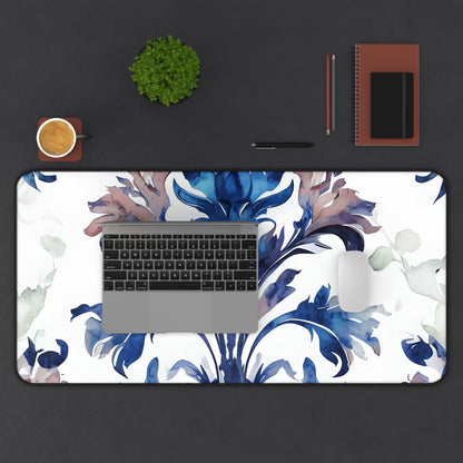 Delft Reverie Desk Mat - Premium Office Desk Pad, 3 Sizes Available, Artistic Workspace Protection