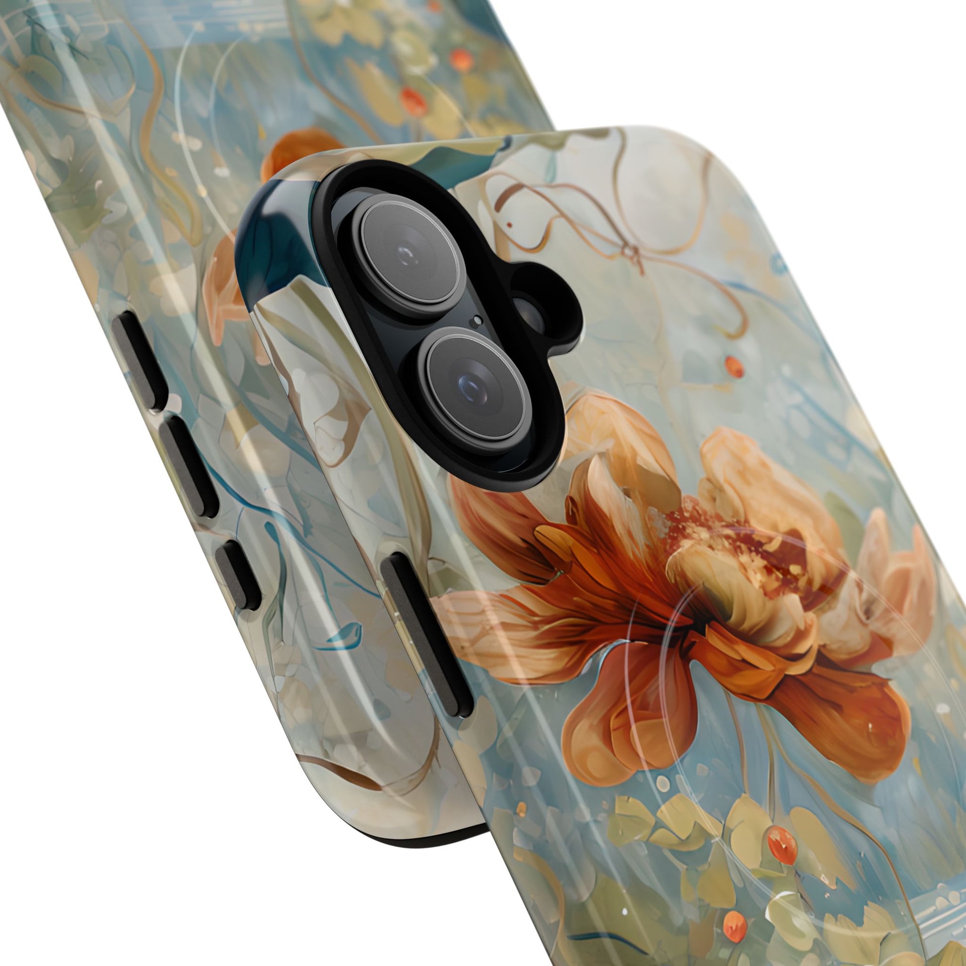 Waterlily Dreamscape - Artistic Floral iPhone 16 Plus MagSafe Phone Case - Waterlily & Lotus Design