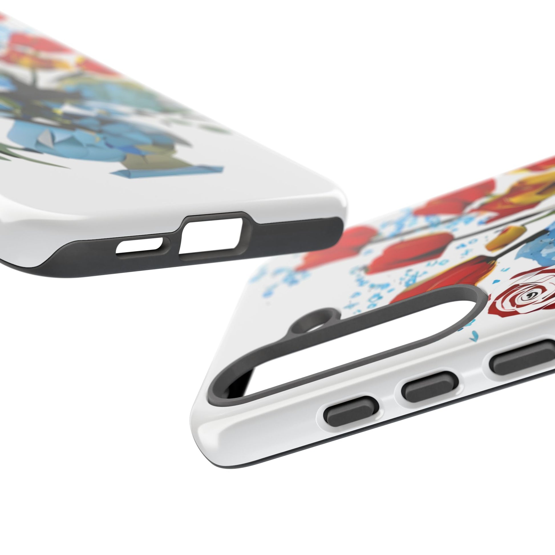 Bouquet Brilliance - Artistic Floral Samsung S25 Plus Phone Case - Vibrant Tulip, Rose & Hydrangea Design