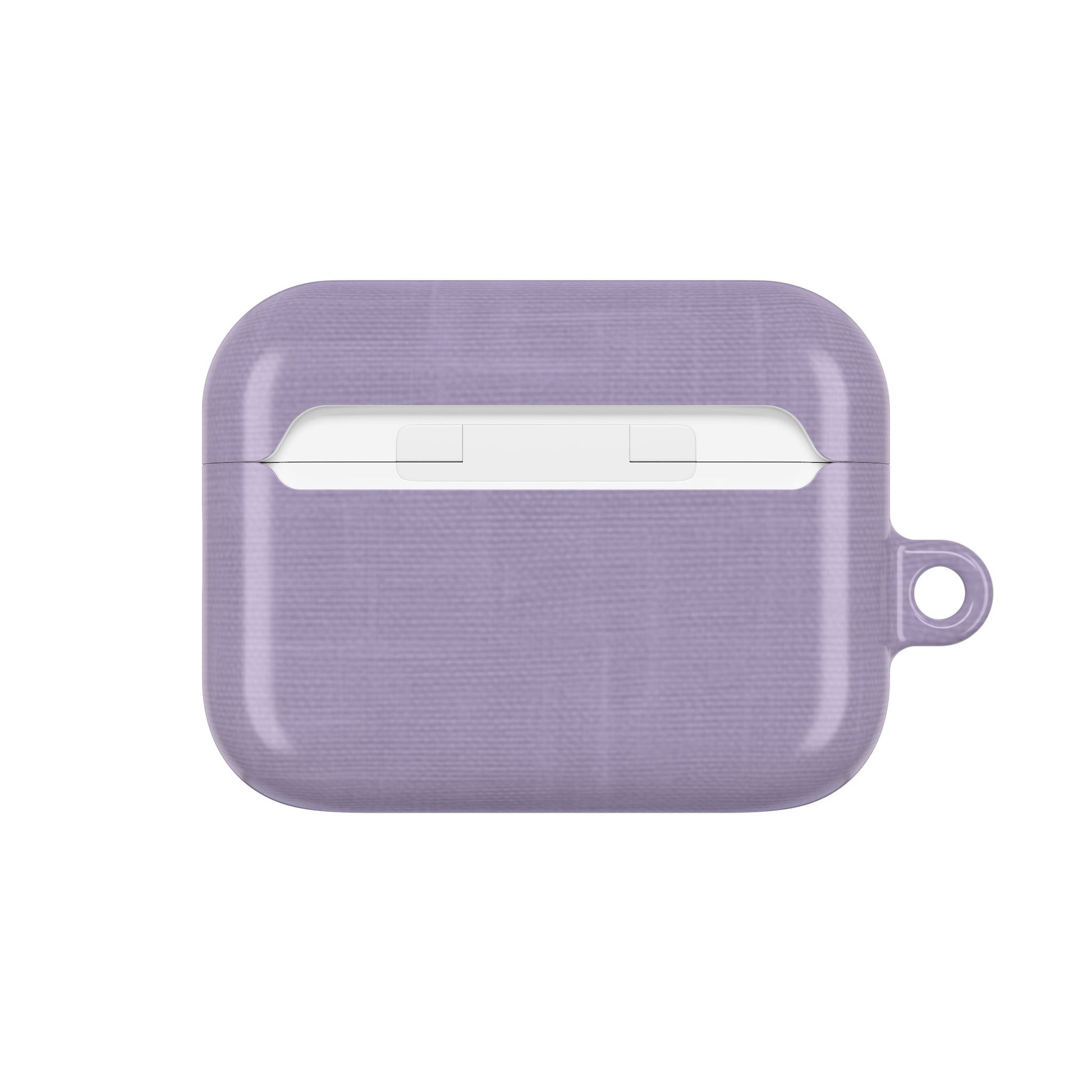 Lavender Linen AirPods Case - Minimalist Cover for Gen 1, 2, 3, Pro Gen 1 & 2