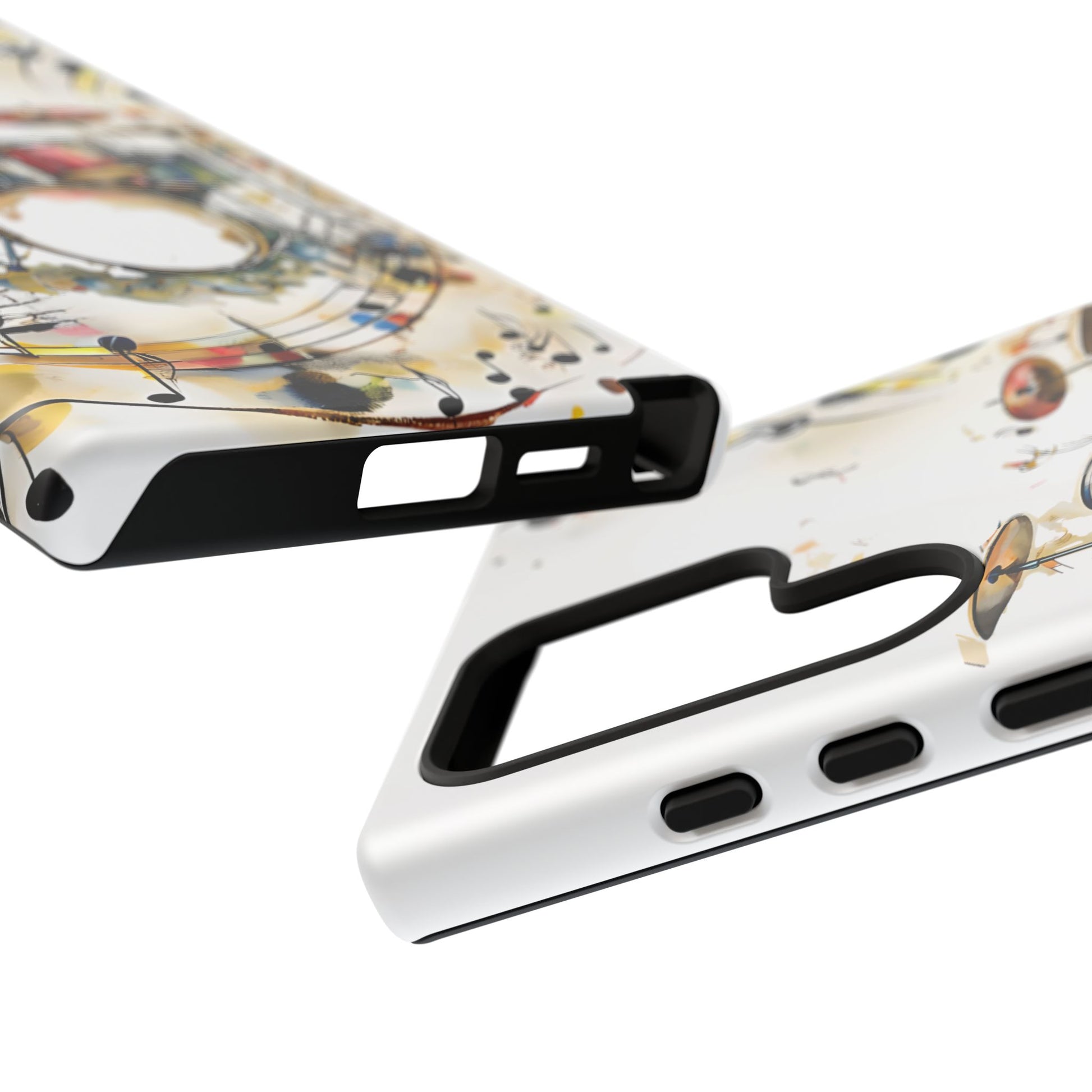 Beatline Abstract Drums and Music Notes Tough Case for Samsung Galaxy S24 Ultra - Shockproof Phone Cover