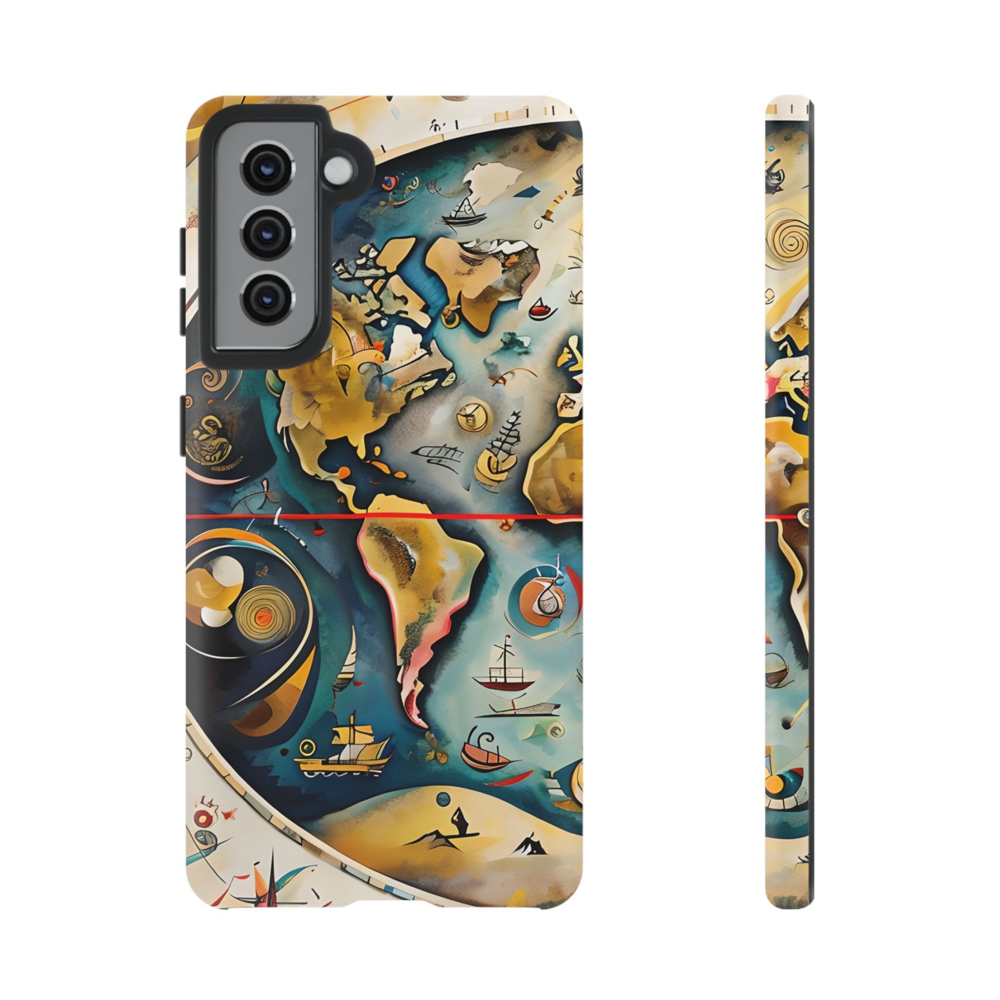 Celestial Map Samsung Galaxy S21 Tough Case - Vintage Map - Premium Abstract Design