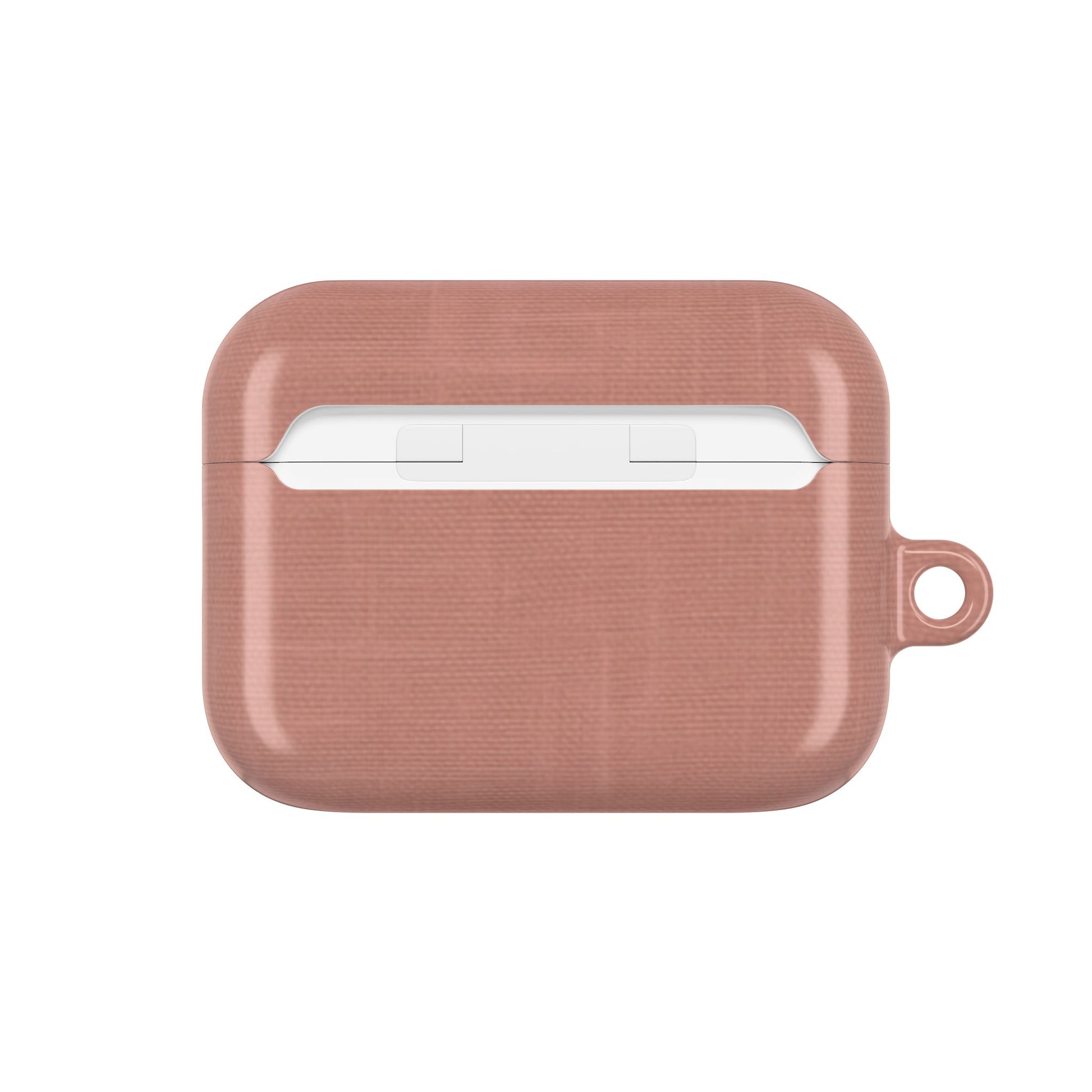 Terracotta Linen AirPods Case - Minimalist Smooth Weave Texture Cover for Gen 1, 2, 3, Pro Gen 1 & 2