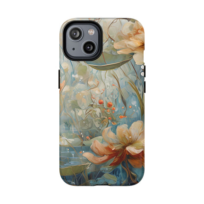Waterlily Dreamscape - Artistic Floral iPhone MagSafe Phone Case -Waterlily & Lotus Design