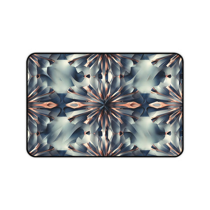 Obsidian Kaleidoscope Desk Mat - Premium Office Desk Pad, 3 Sizes Available, Artistic Workspace Protection