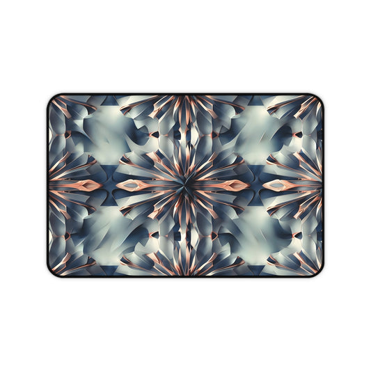 Obsidian Kaleidoscope Desk Mat - Premium Office Desk Pad, 3 Sizes Available, Artistic Workspace Protection