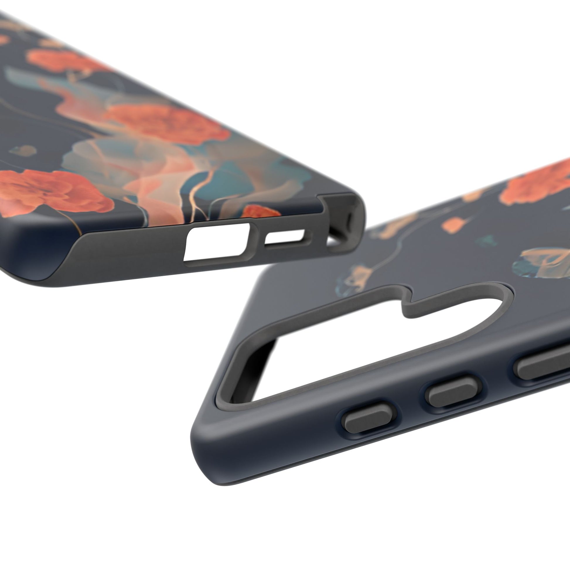 Lotus Reverie - Elegant Artistic Floral Samsung Galaxy S25 Ultra Tough Phone Case - Painterly Lotus Blossom Design