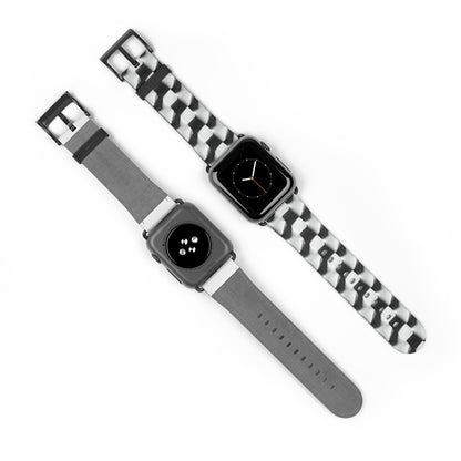 Monochrome Grid Apple Watch Band Strap - Timeless Design for your Timepiece