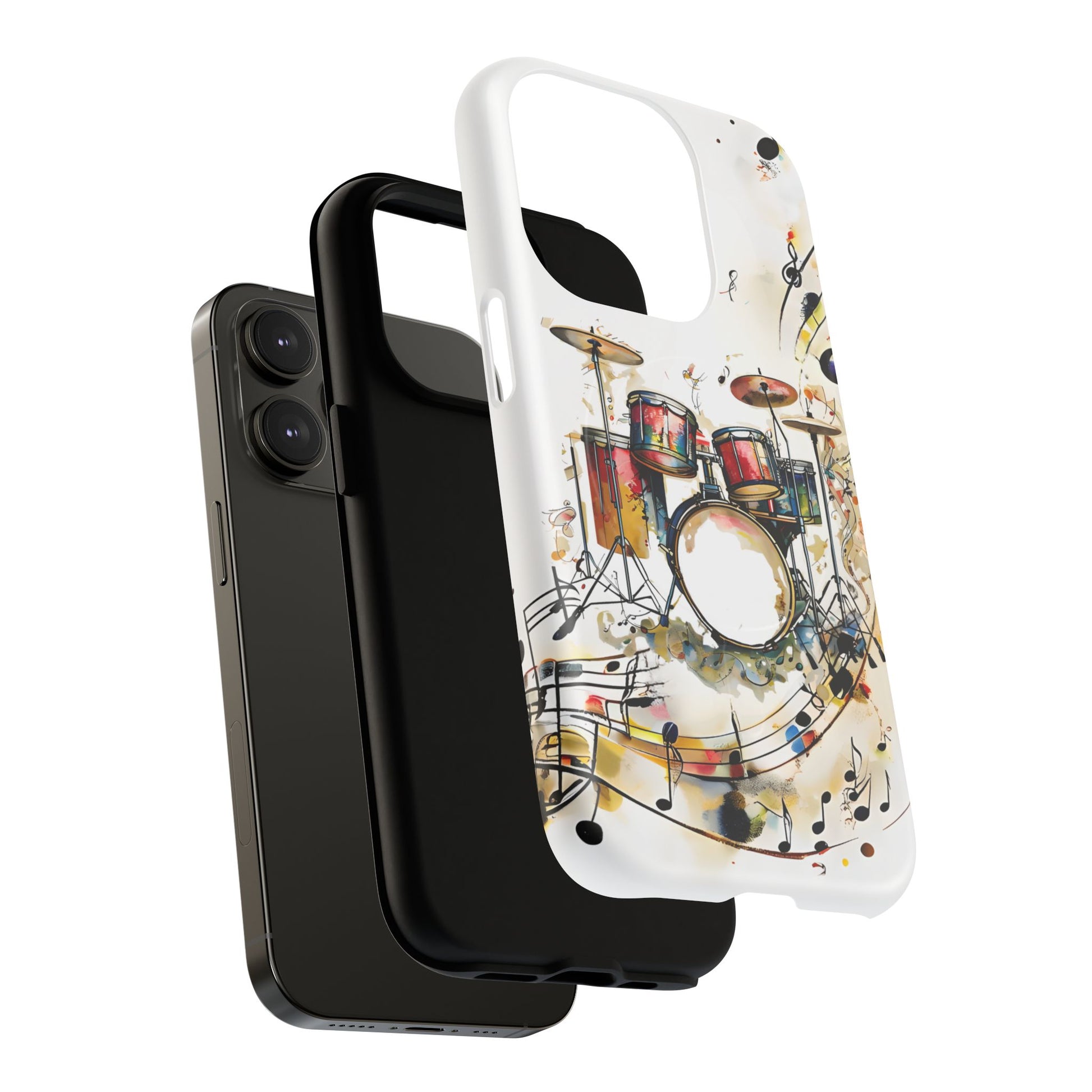 Beatline Abstract Drums & Music Notes iPhone 14 Pro MagSafe Case