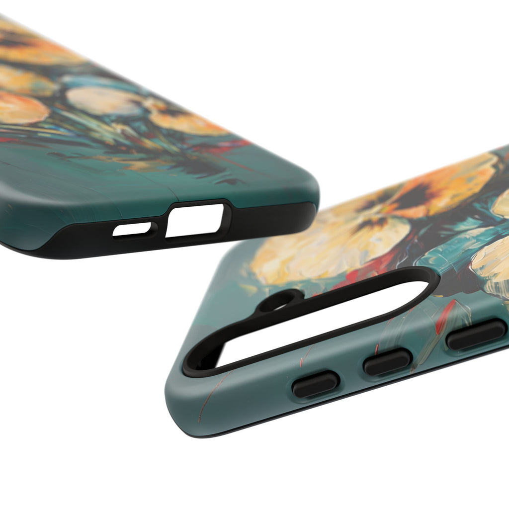 Golden Pansy Cascade Case for Samsung Galaxy S24 Plus - Premium Shockproof Designer Phone Cover