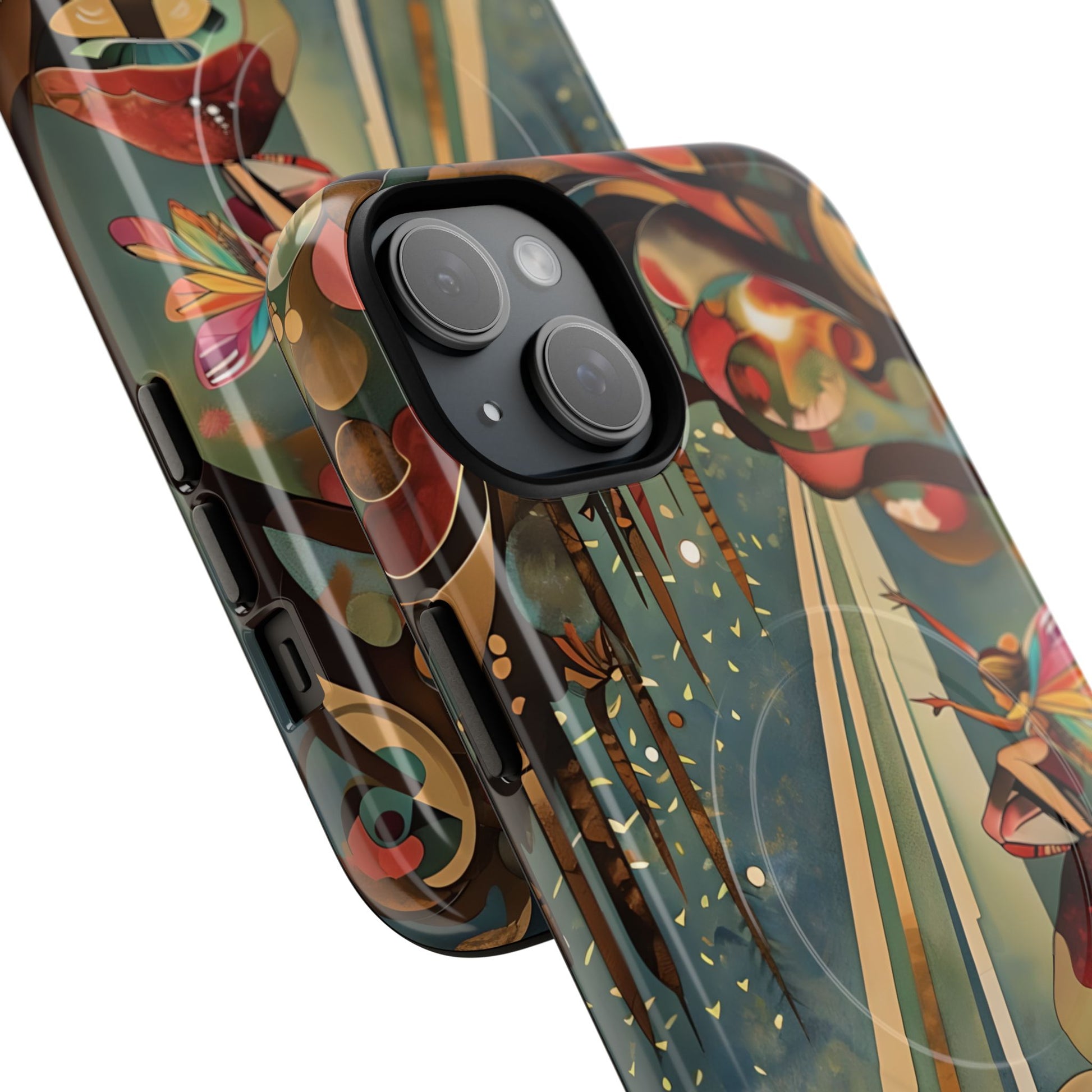 Enchanted Orchard iPhone 15 Plus - Artistic Fairy Tale cover - MagSafe Compatible - Premium Drop Protection