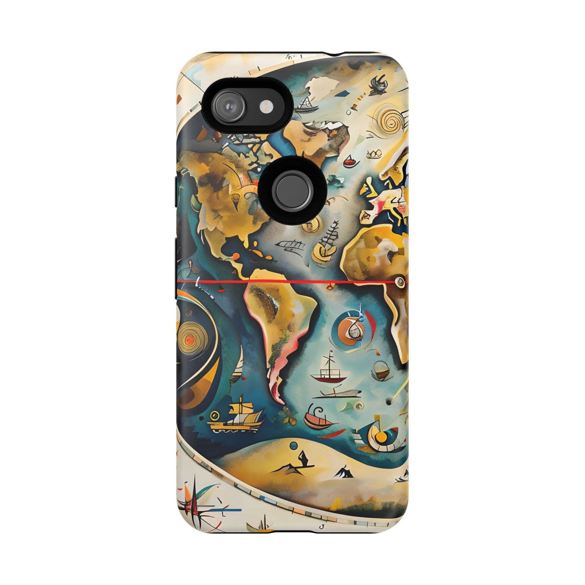 Celestial Map Google Pixel 3a Tough Case - Antique Star Chart Phone Cover