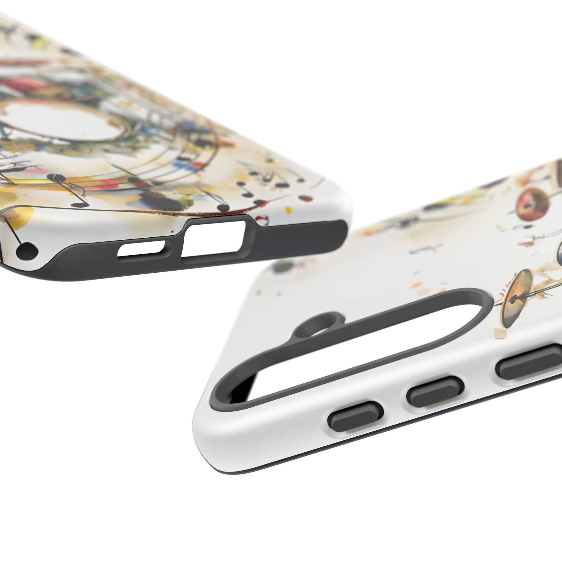Beatline Abstract Drums and Music Notes Tough Case for Samsung Galaxy S25 Plus - Shockproof Phone Cover