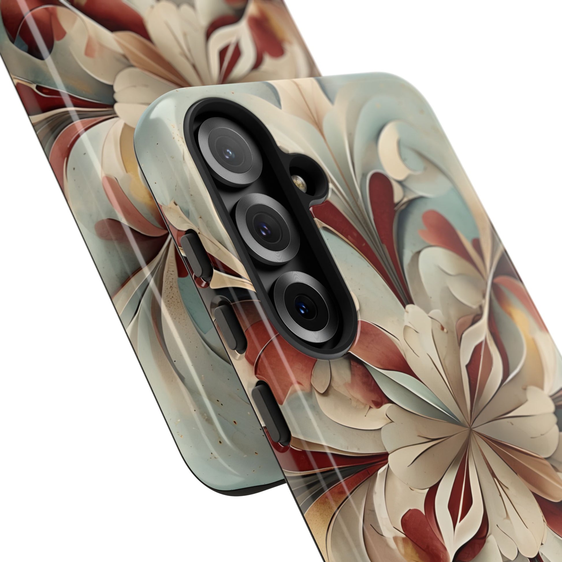 Vintage Baroque Blossom - Ornate Floral Art Samsung Galaxy S25 Plus Tough Phone Case - Elegant Baroque-Inspired Design