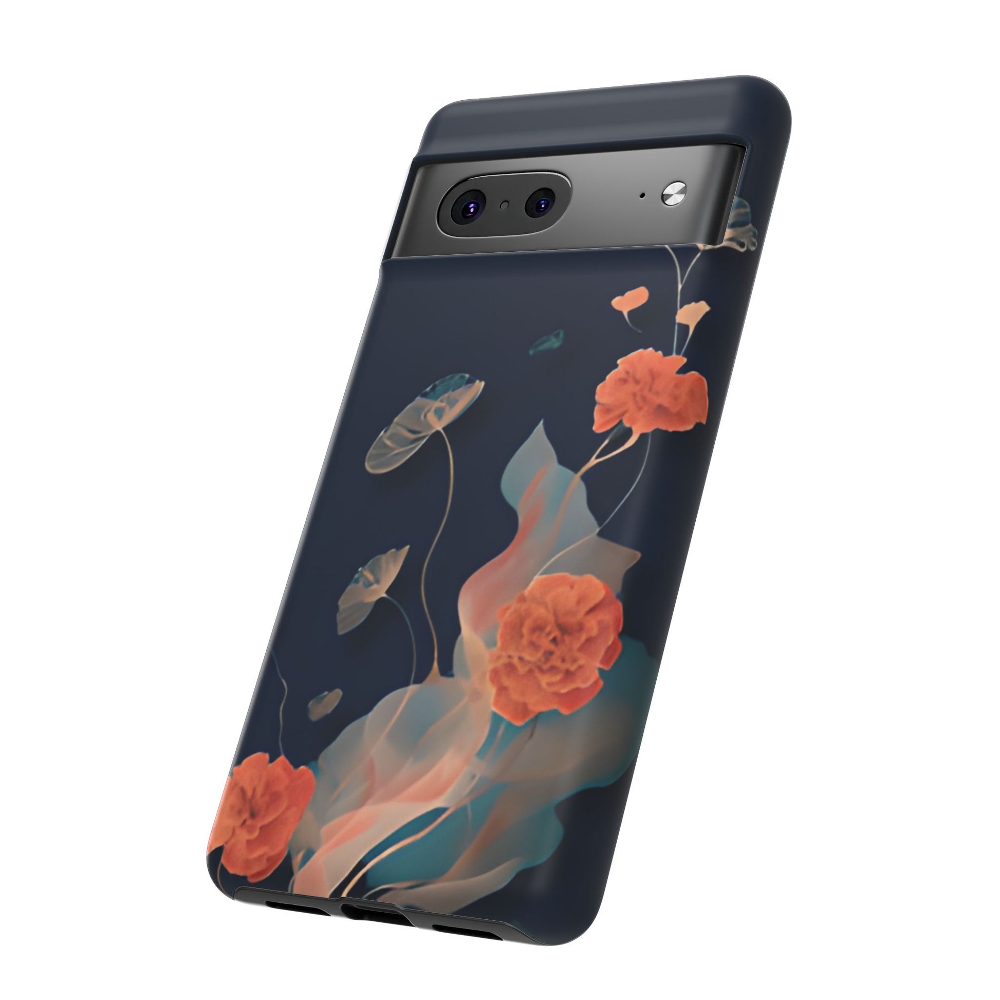 Lotus Reverie - Elegant Artistic Floral Google Pixel 7 Tough Phone Case - Painterly Lotus Blossom Design