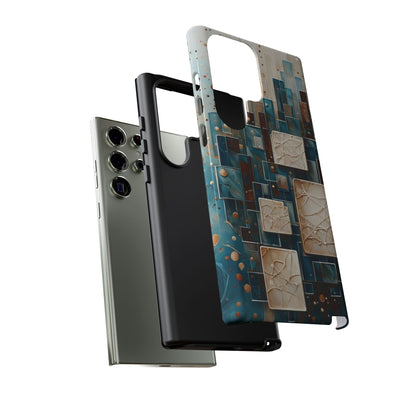Architectural Drift geometric architectural Samsung Galaxy tough phone case dual layer protection