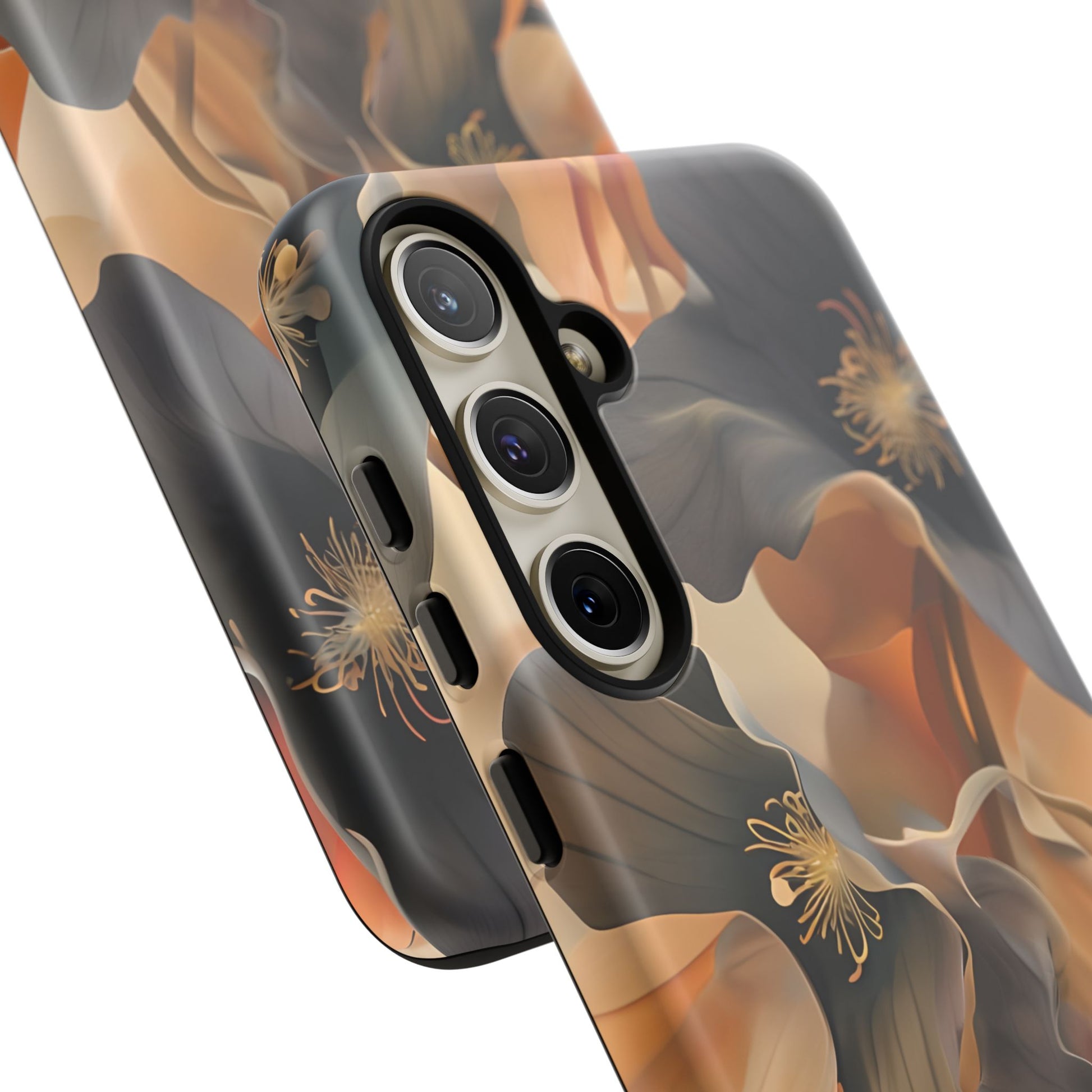 Autumn Ember - Moody Floral Art Samsung Galaxy S24 Plus Tough Phone Case - Warm Earthy Botanical Design