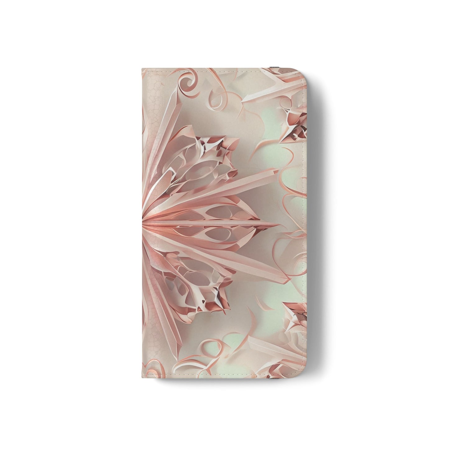 Blush Frost - Abstract Wallet Phone Case for Samsung Galaxy