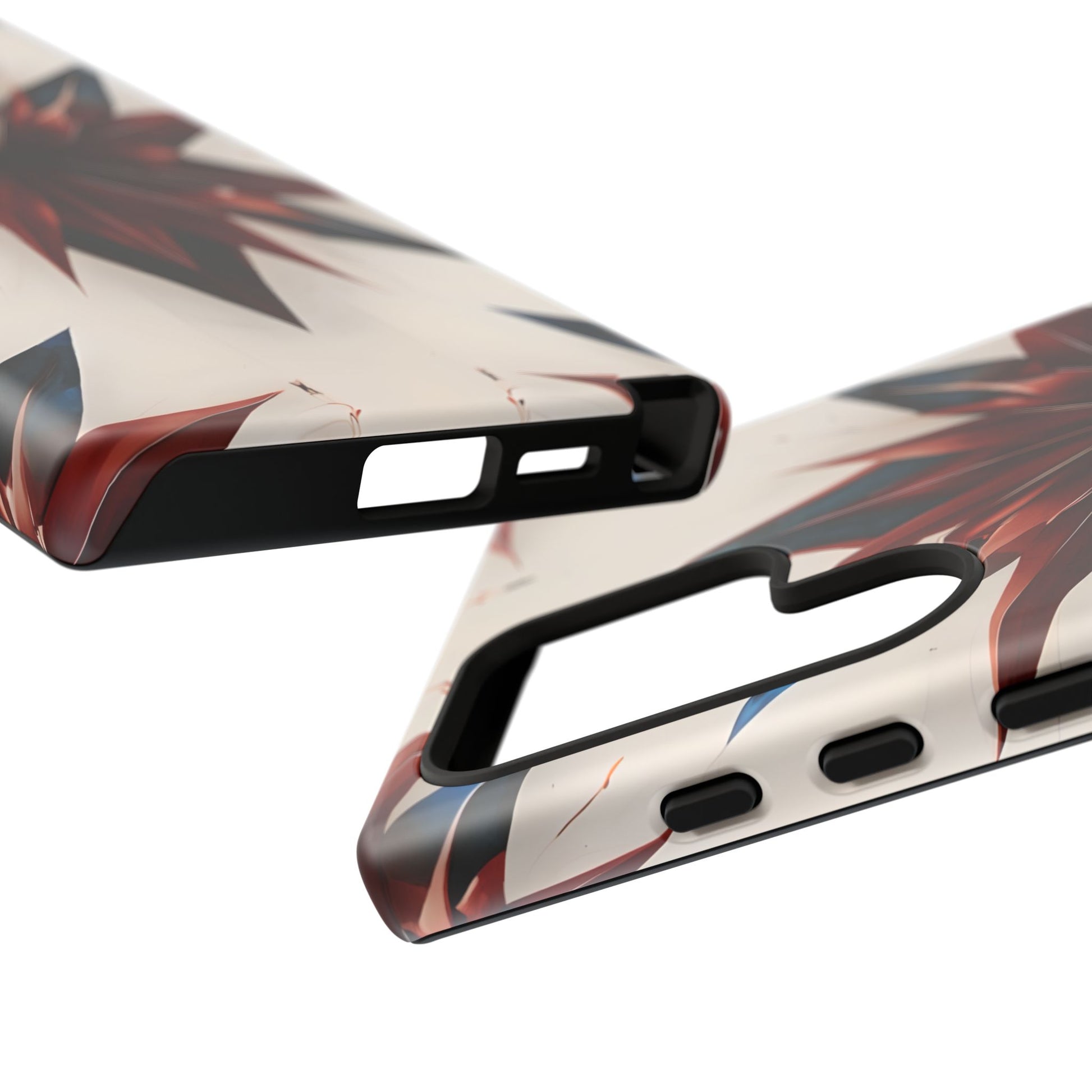 Garnet Starburst - Kaleidoscope Collection Gemstone Floral - Samsung Galaxy S24 Ultra Tough Phone Case - Floral Burst Design