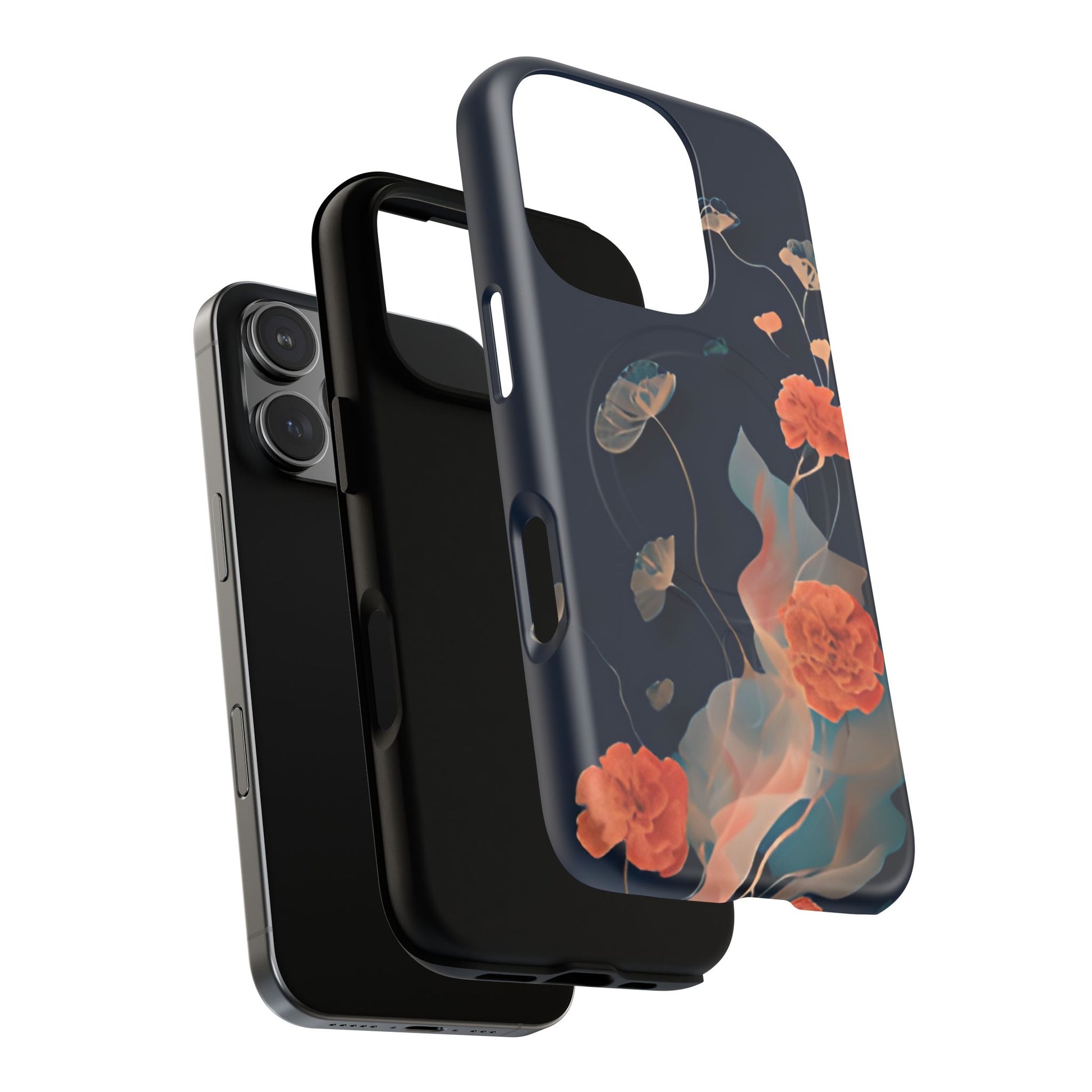 Lotus Reverie - Elegant Artistic Floral iPhone 16 Pro MagSafe Phone Case - Painterly Lotus Blossom Design
