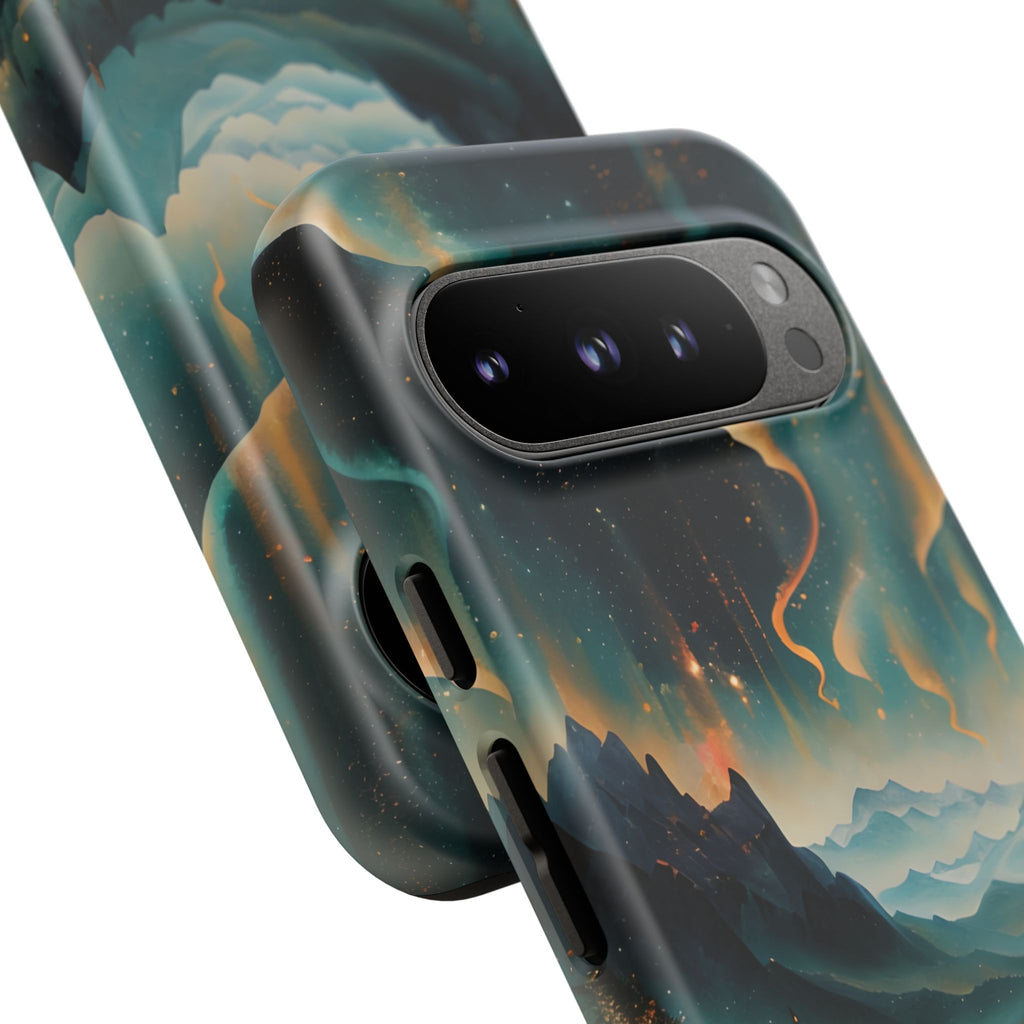 Aurora Dreamscape Tough Case for Google Pixel 9 Pro - Northern Lights Artistic Shockproof Cover, Elegant Protective Phone Case