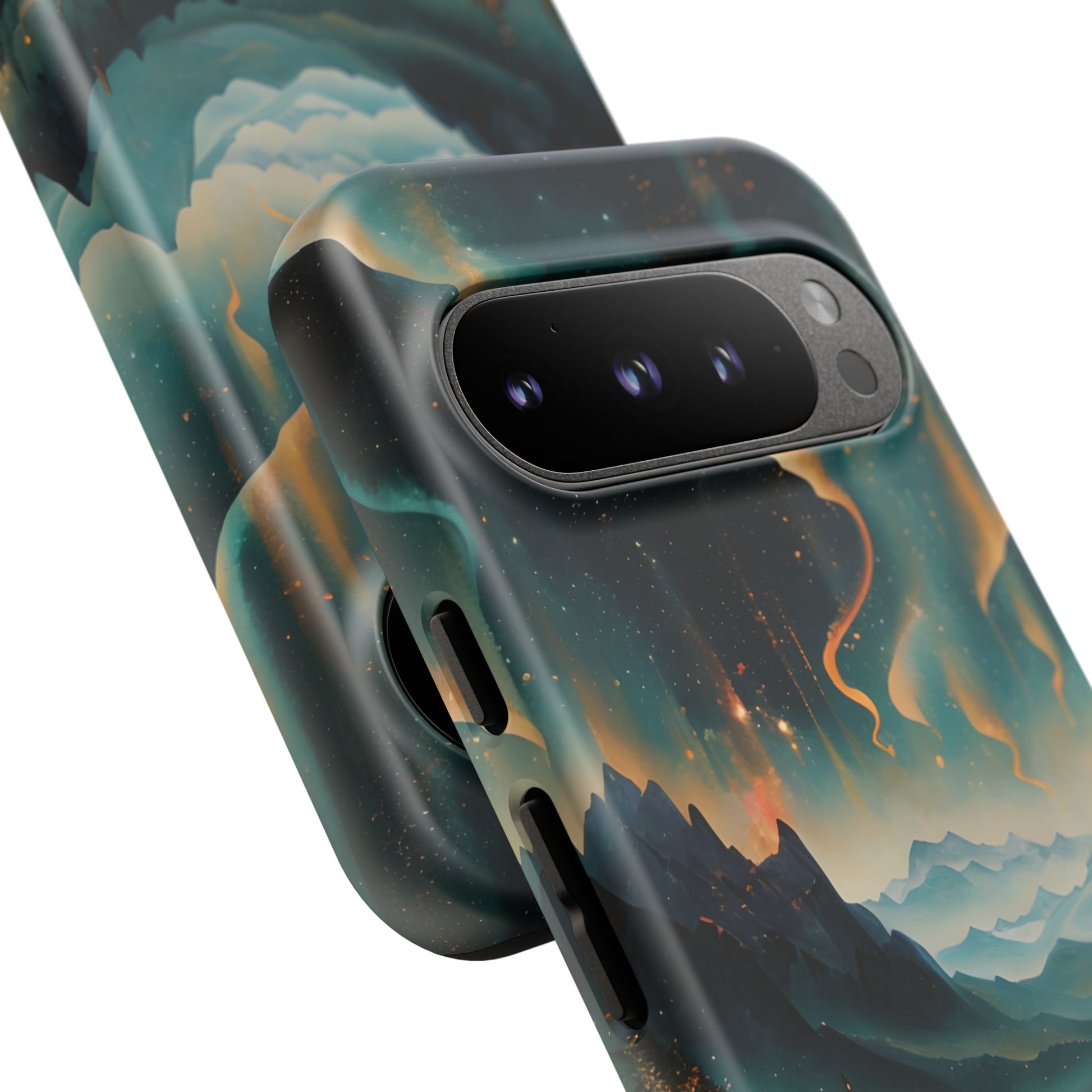 Aurora Dreamscape Tough Case for Google Pixel 9 Pro - Northern Lights Artistic Shockproof Cover, Elegant Protective Phone Case