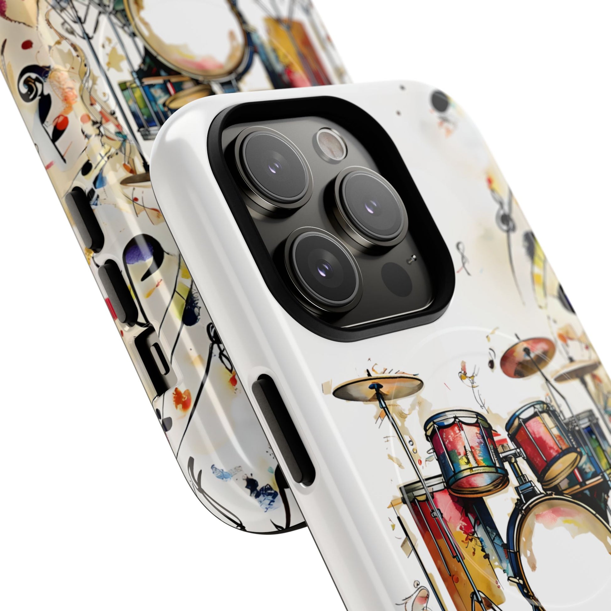 Beatline Abstract Drums & Music Notes iPhone 14 Pro MagSafe Case