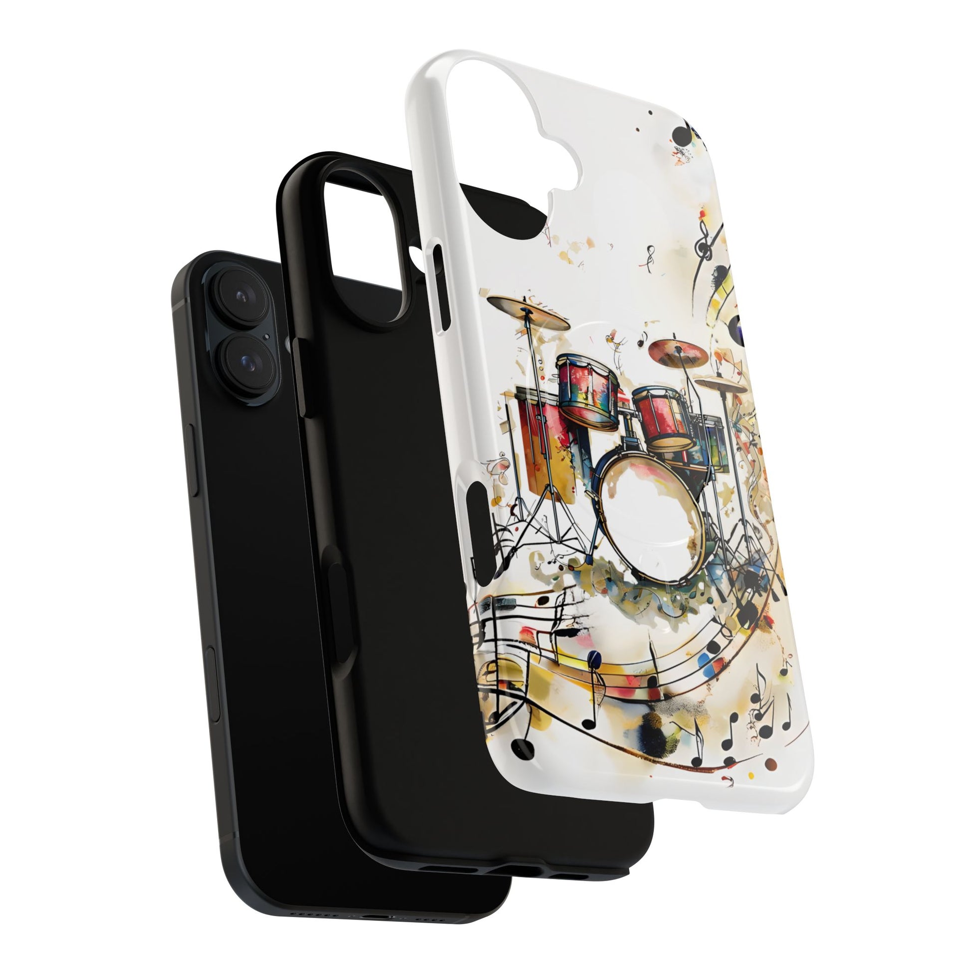 Beatline Abstract Drums & Music Notes iPhone 16 Plus MagSafe Case