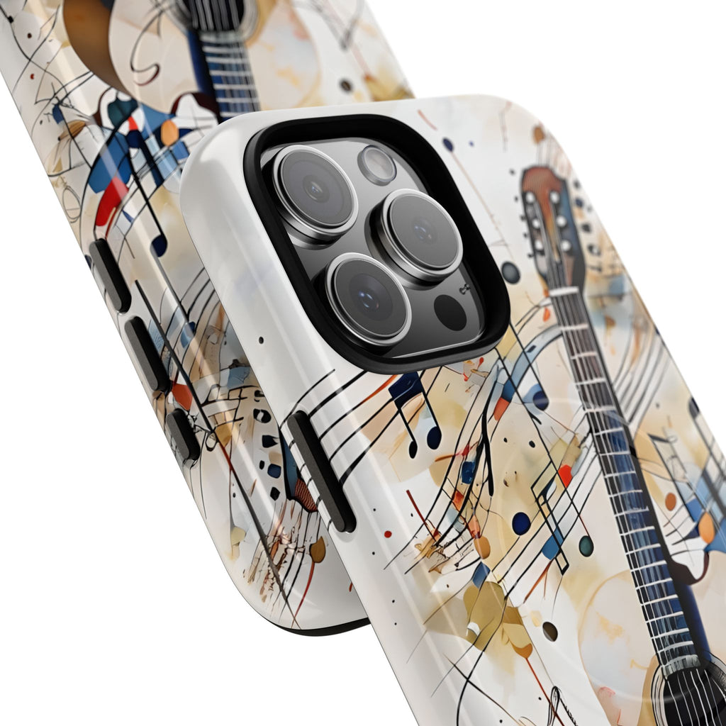 Strum and Flow Acoustic Guitar Art iPhone 16 Pro Max MagSafe Case