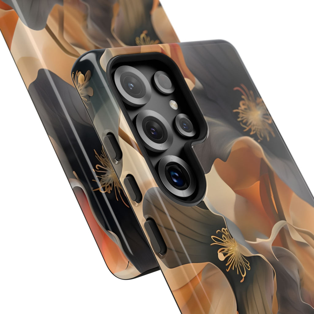 Autumn Ember - Moody Floral Art Samsung Galaxy S25 Ultra Tough Phone Case - Warm Earthy Botanical Design