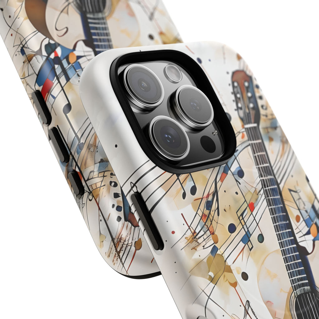 Strum and Flow Acoustic Guitar Art iPhone 16 Pro MagSafe Case