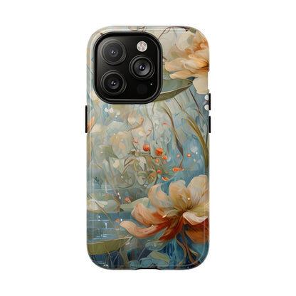 Waterlily Dreamscape - Artistic Floral iPhone MagSafe Phone Case -Waterlily & Lotus Design