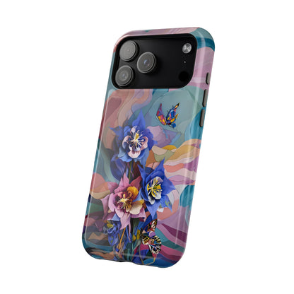 Blue Columbine Carnivale iPhone MagSafe Case