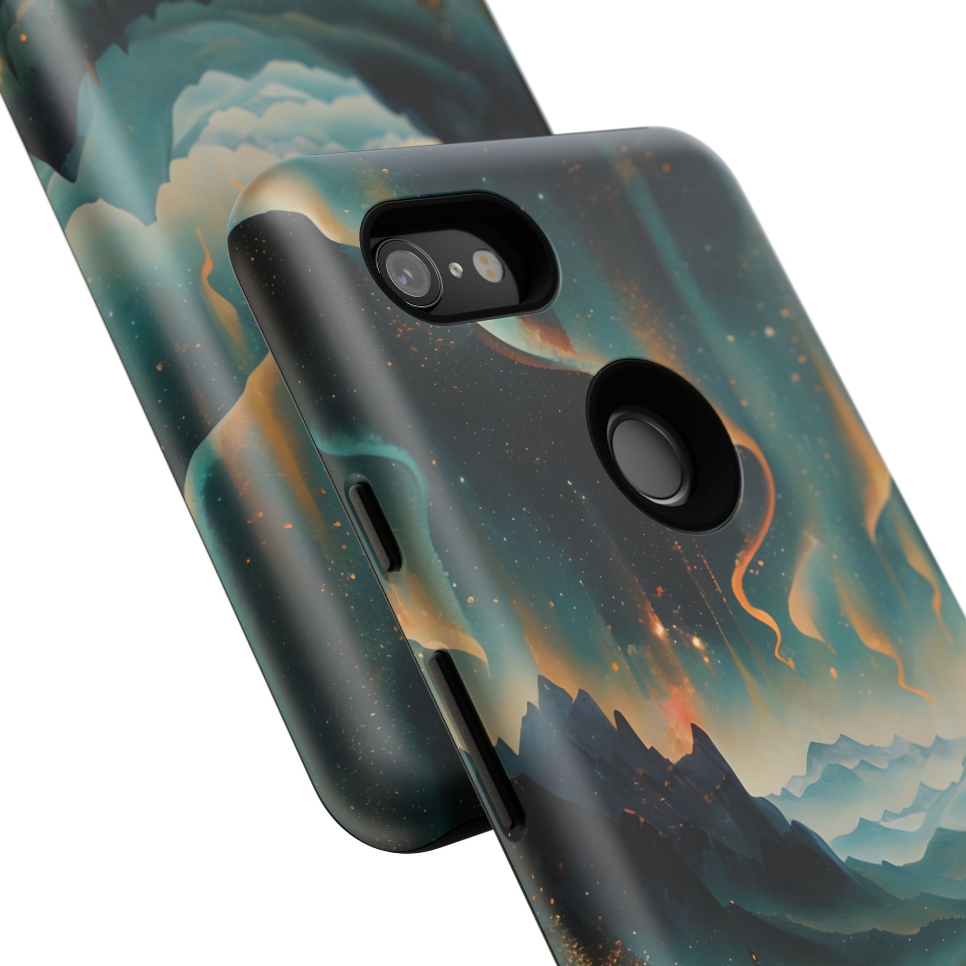 Aurora Dreamscape Tough Case for Google Pixel 3 XL - Northern Lights Artistic Shockproof Cover, Elegant Protective Phone Case