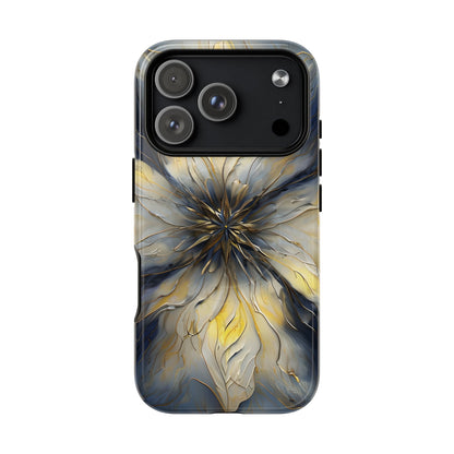 Luminous Petal abstract luminous flower design iPhone MagSafe case camera cutout detail
