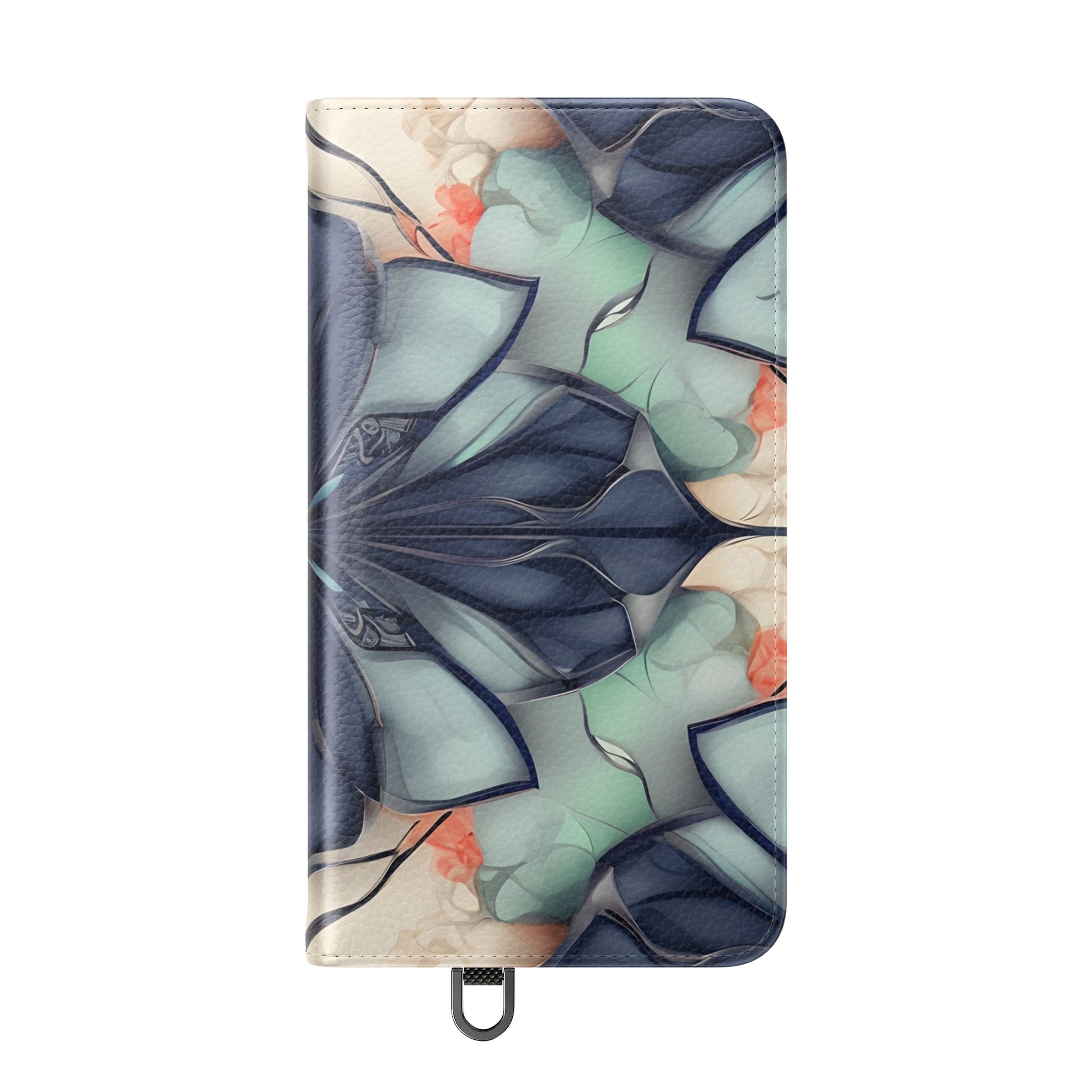 Midnight Mosaic - Abstract Floral Flip Phone Case for Samsung Galaxy S24