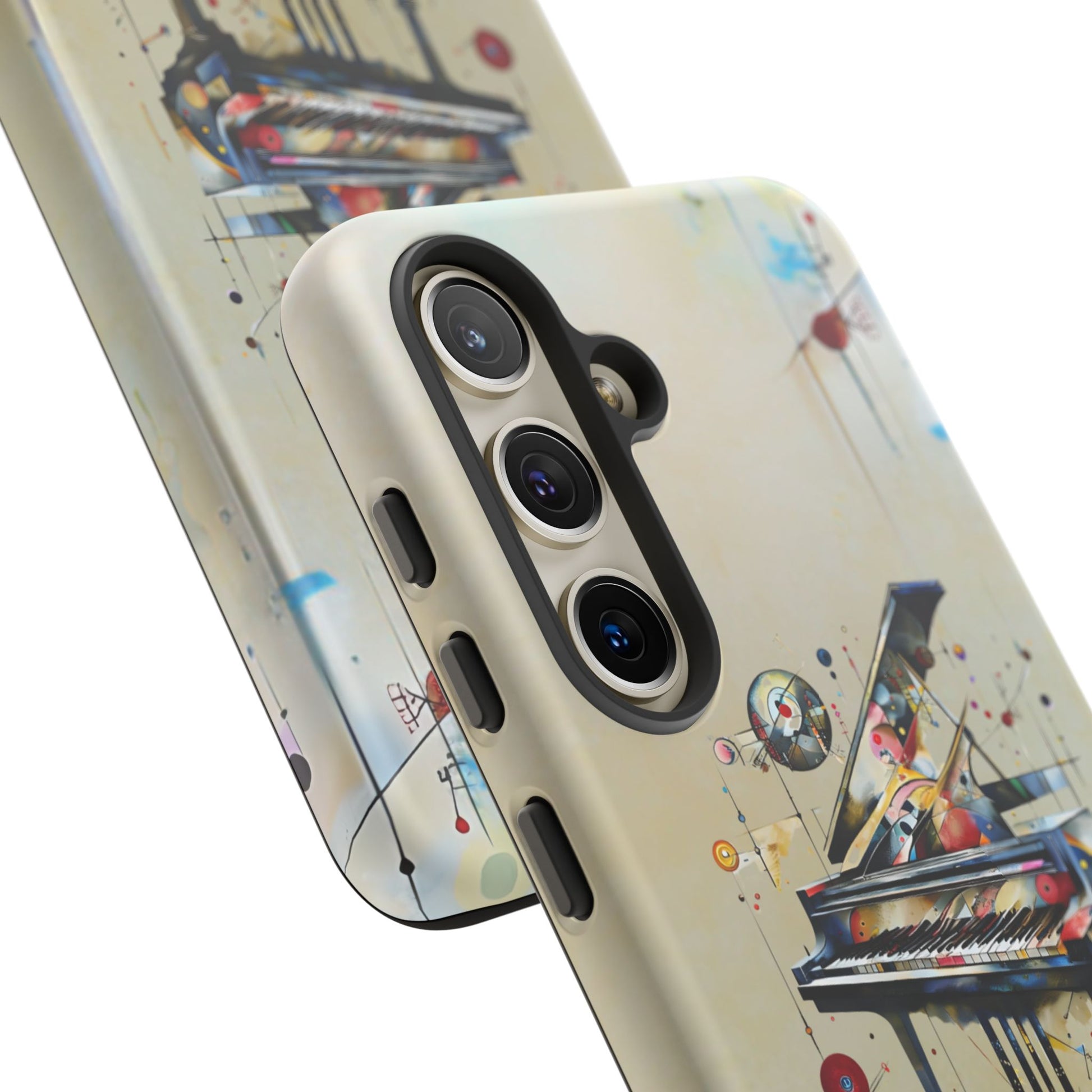 Keys of Imagination Artistic Grand Piano Tough Case for Samsung Galaxy S24- Shockproof Phone Cover