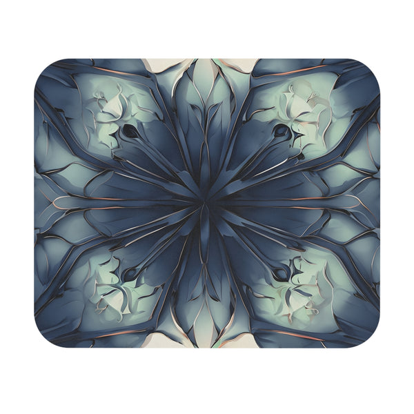 Indigo Mosaic Mouse Pad - Premium 9x8 