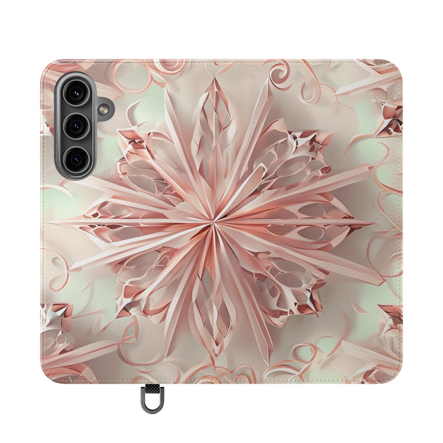 Blush Frost - Abstract Wallet Phone Case for Samsung Galaxy