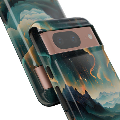 Aurora Dreamscape Tough Case for Google Pixel - Northern Lights Artistic Shockproof Cover, Elegant Protective Phone Case