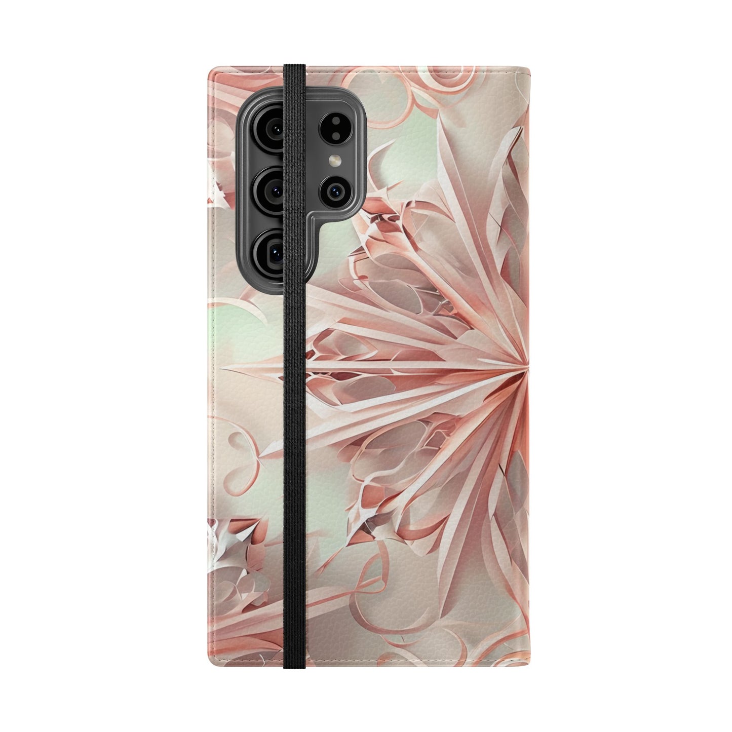 Blush Frost - Abstract Wallet Phone Case for Samsung Galaxy