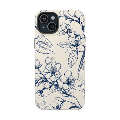 Blossom Sketch iPhone MagSafe Case